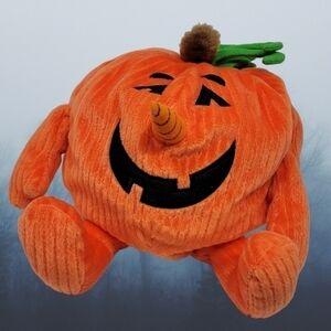 Gund Plush 12" Orange Jack-O-Lantern Pumpkin 41199 Legs Halloween T20